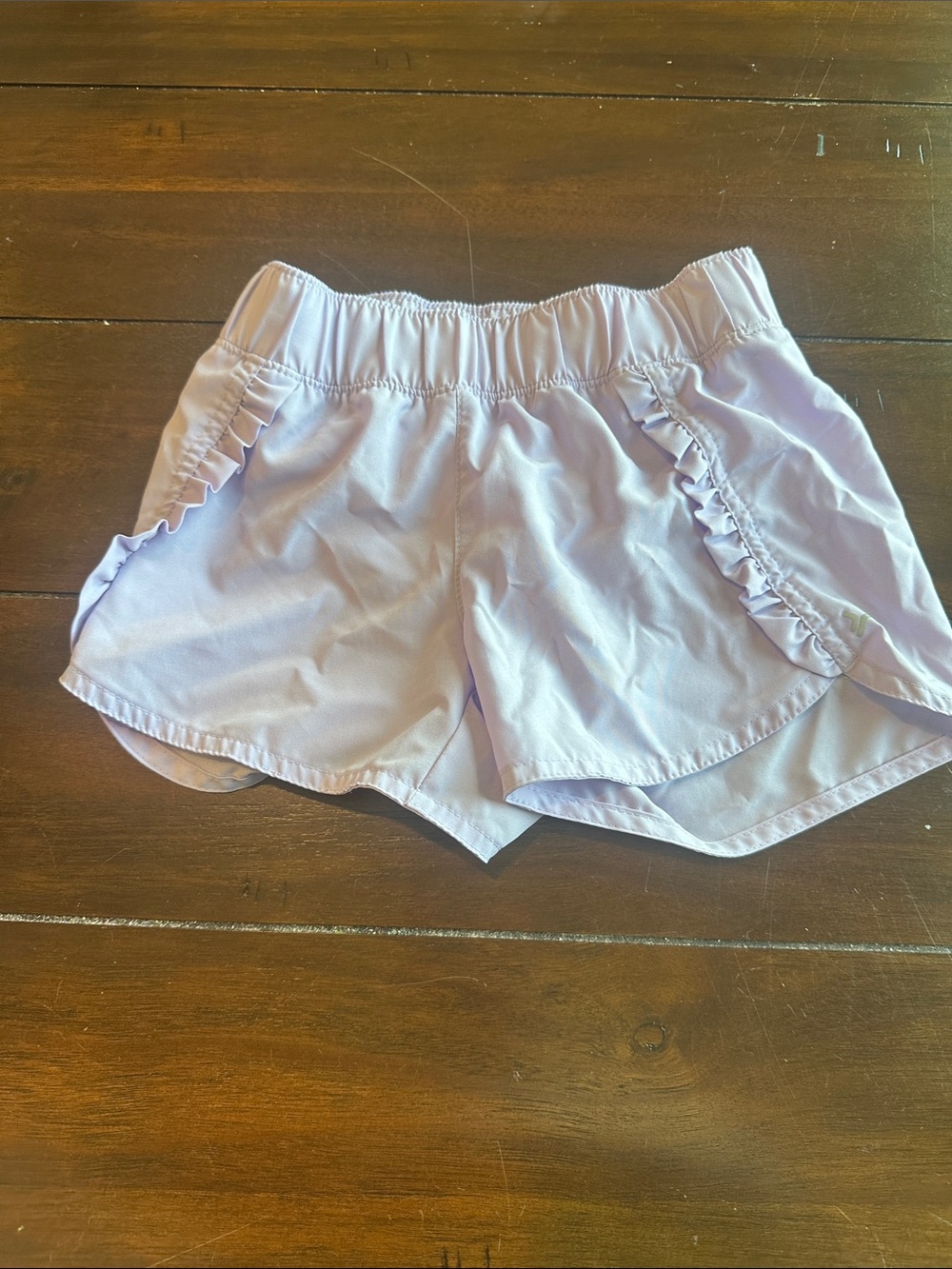 Old Navy Light Lavender Ruffle-Trim Girls' Athletic Shorts